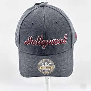 Essencial Caps Hollywood Hat Unisex OS‎ Gray Stretch Fit Script New W/Tag